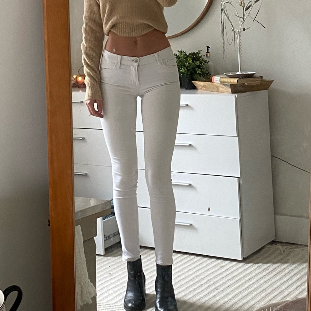 J Brand White Skinny Jeans